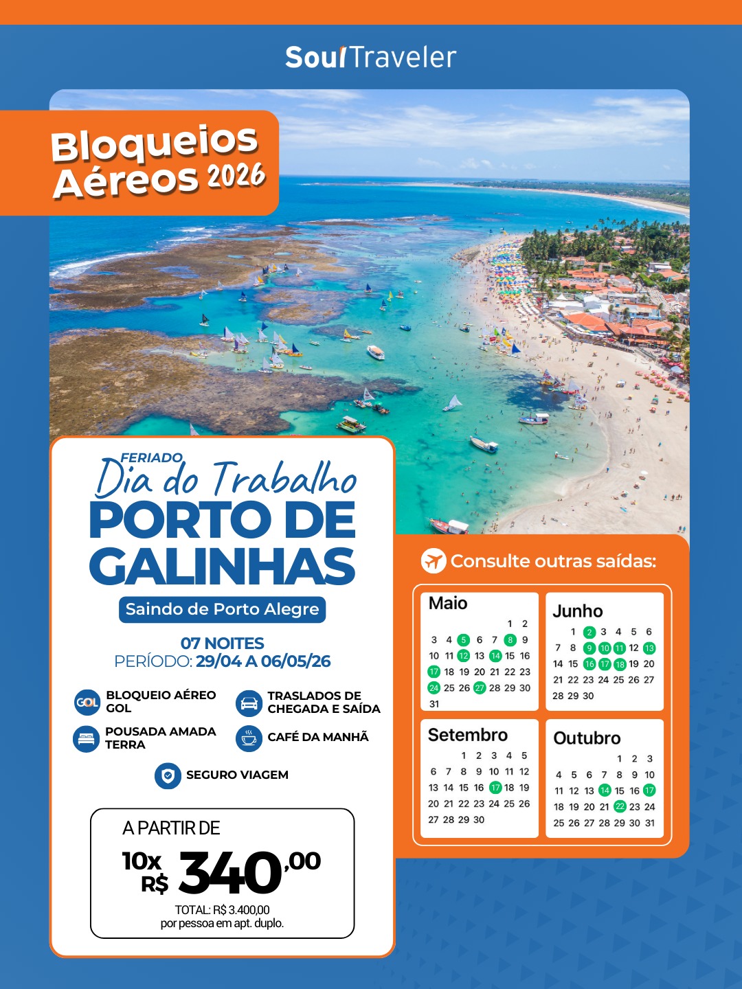 Dia do Trabalho - Porto de Galinhas